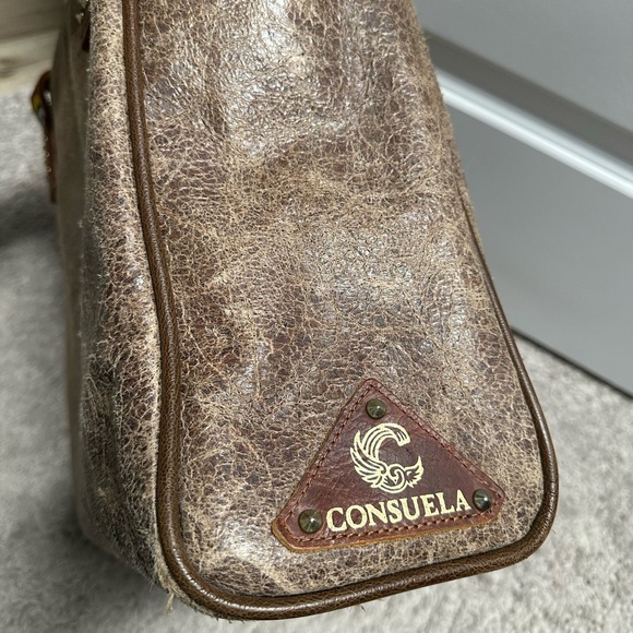 Consuela Brown Tote Bag with Aztec Straps - Picture 3 of 6